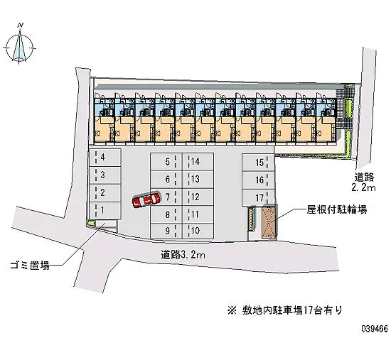 ★手数料０円★北九州市小倉北区下富野２丁目　月極駐車場（LP）